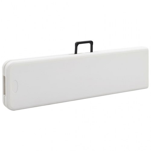Foldbare havebænke - 2 stk. 180 cm i HDPE, hvid