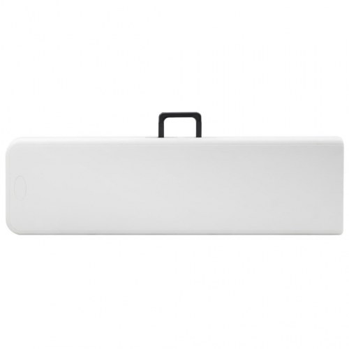 Foldbare havebænke - 2 stk. 180 cm i HDPE, hvid