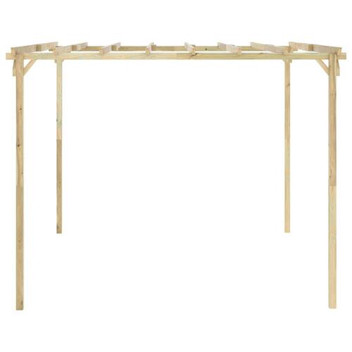 Havepergola 294x294x220 cm imprægneret fyrretræ