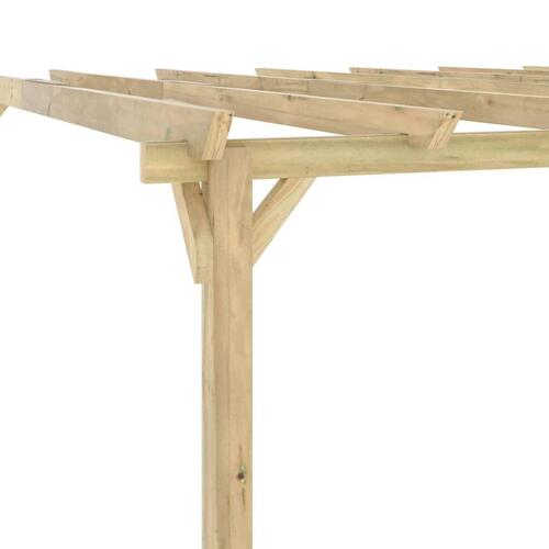 Havepergola 294x294x220 cm imprægneret fyrretræ