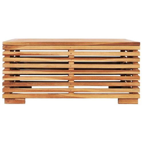 Havebord 69,5x69,5x31 cm massivt teaktræ