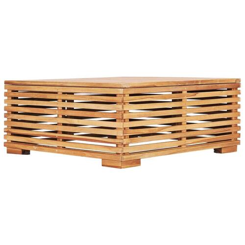 Havebord 69,5x69,5x31 cm massivt teaktræ