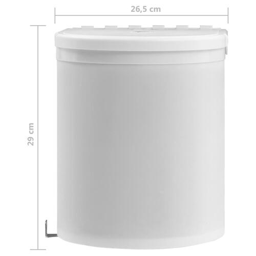 Indbygget skraldespand til køkkenet 12 l plastik