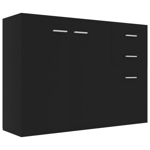 Skænk 105x30x75 spånplade sort