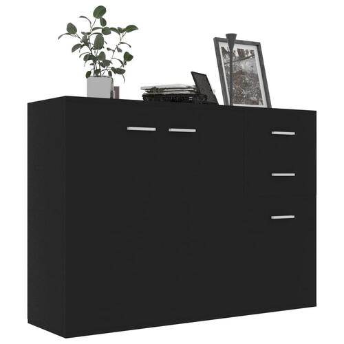 Skænk 105x30x75 spånplade sort
