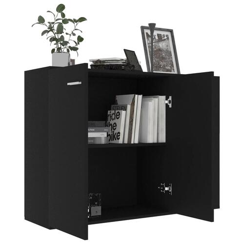 Skænk 105x30x75 spånplade sort