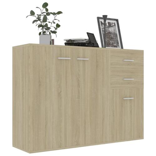 Skænk 105x30x75 konstrueret træ sonoma-eg