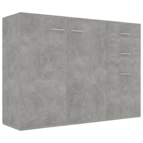 Skænk 105x30x75 cm konstrueret træ betongrå