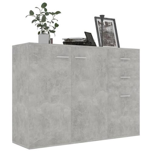 Skænk 105x30x75 cm konstrueret træ betongrå