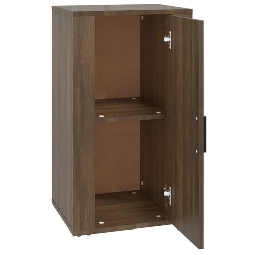 Skænk 40x33x70 cm konstrueret træ brun egetræsfarve