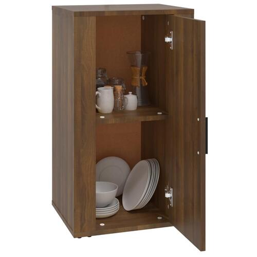 Skænk 40x33x70 cm konstrueret træ brun egetræsfarve