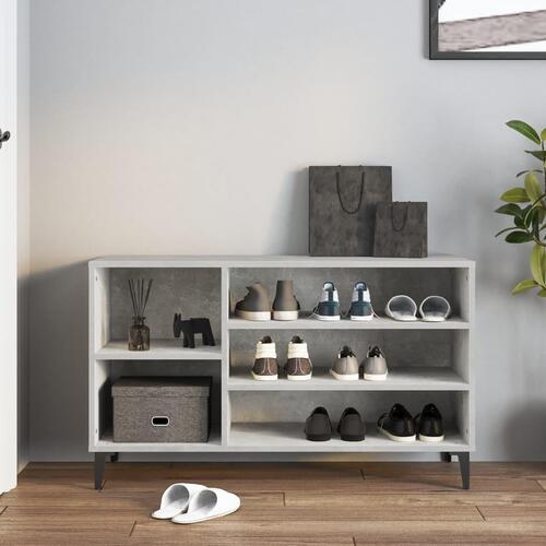 Skoreol 102x36x60 cm konstrueret træ betongrå