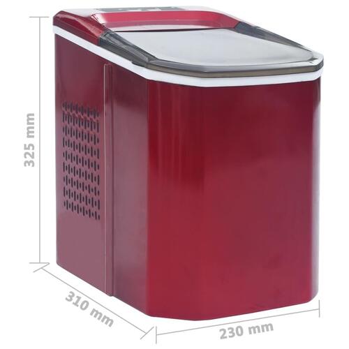Isterningemaskine 1,4 l 15 kg/24 t. rød