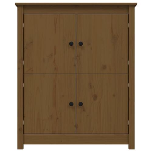 Skænk 83x41,5x100 cm massivt fyrretræ gyldenbrun