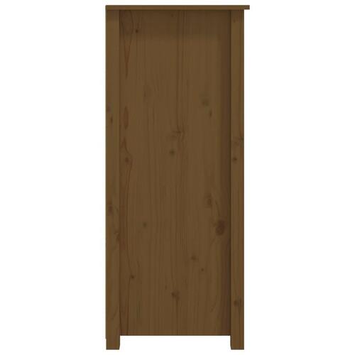 Skænk 83x41,5x100 cm massivt fyrretræ gyldenbrun