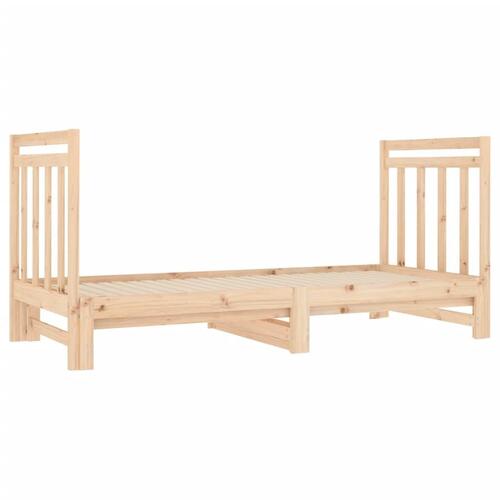 Daybed med udtræk 2x(90x190) cm massivt fyrretræ