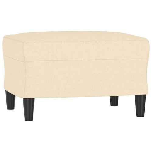 Fodskammel 60x50x41 cm stof cremefarvet