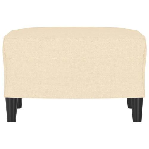 Fodskammel 60x50x41 cm stof cremefarvet