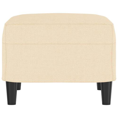 Fodskammel 60x50x41 cm stof cremefarvet
