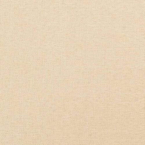 Fodskammel 60x50x41 cm stof cremefarvet