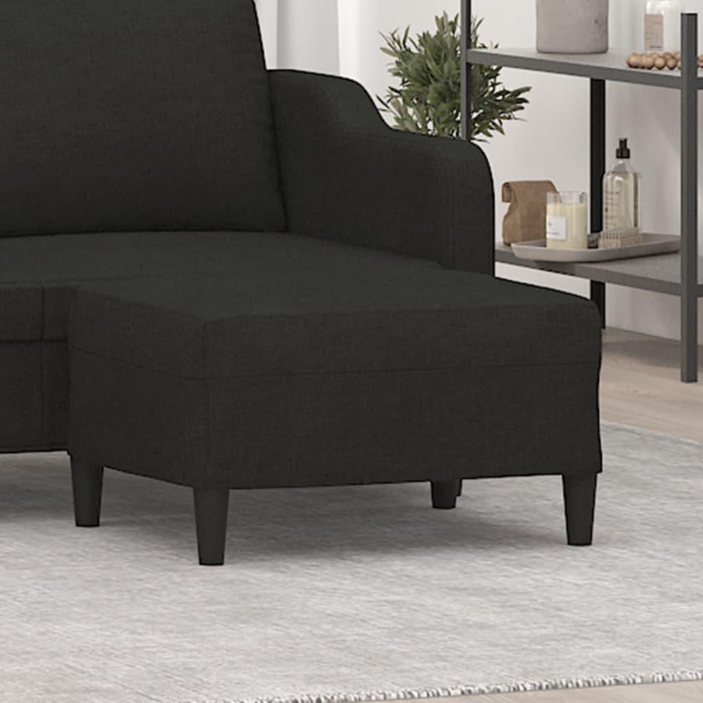 Fodskammel 70x55x41 cm stof sort