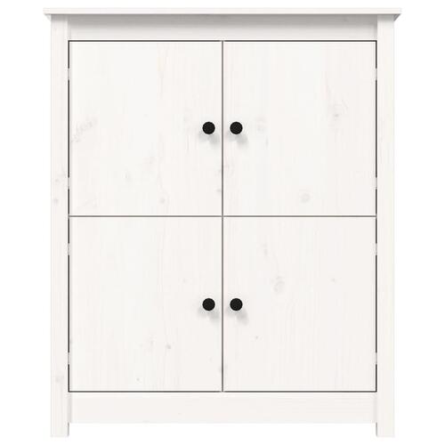 Skænk 83x41,5x100 cm massivt fyrretræ hvid