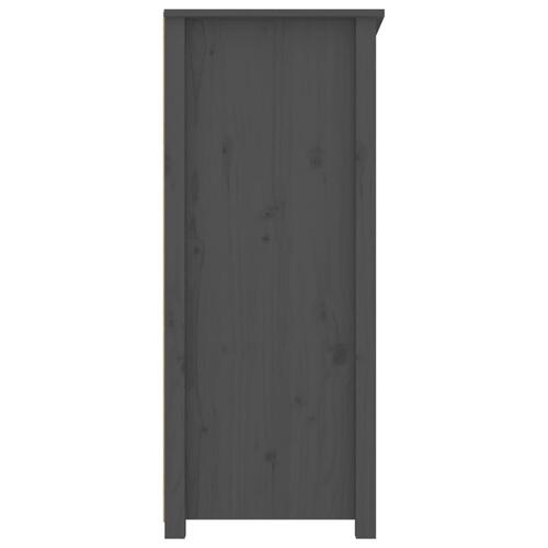 Skænk 83x41,5x100 cm massivt fyrretræ grå