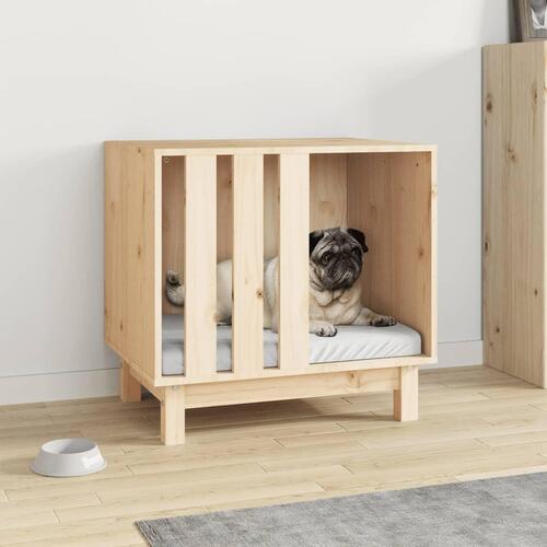 Hundehus 60x45x57 cm massivt fyrretræ