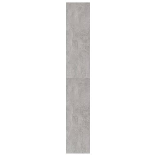 Bogskab 40x30x189 cm konstrueret træ betongrå