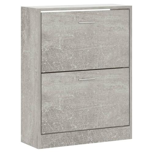 Skoskab 63x24x81 cm konstrueret træ betongrå