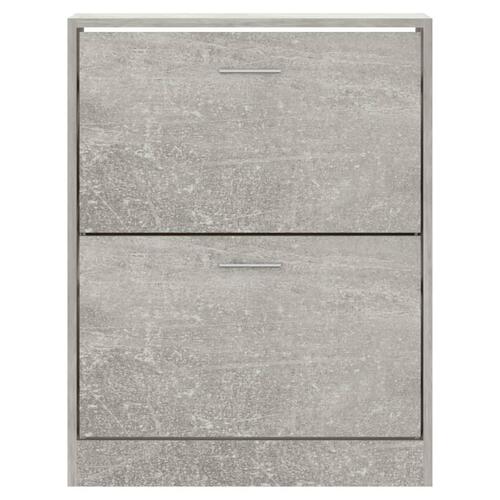 Skoskab 63x24x81 cm konstrueret træ betongrå