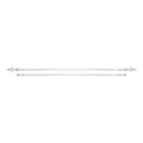 Gardinstang Dekodonia Forlængbar Hvid Metal (120 x 16 cm) (OUTLET A+)