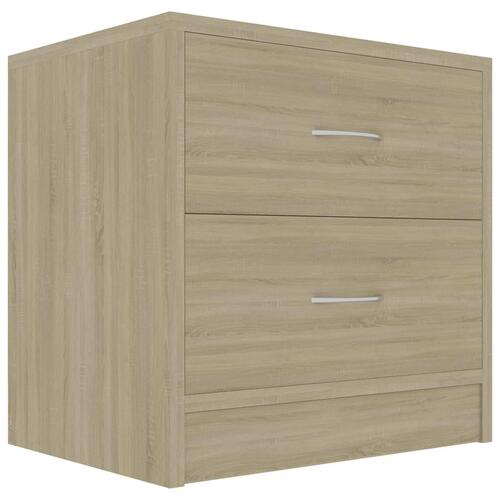 Sengebord 40x30x40 cm konstrueret træ sonoma-eg