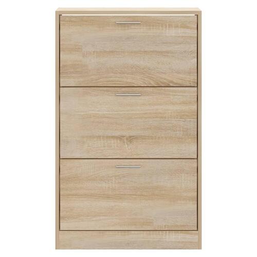 Skoskab 63x24x103 cm konstrueret træ sonoma-eg