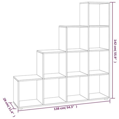 Trappereol 142 cm konstrueret træ grå sonoma-eg
