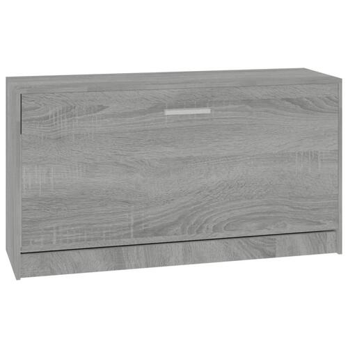 Skoreol 80x24x45 cm konstrueret træ grå sonoma-eg