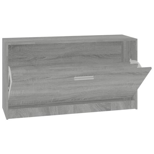 Skoreol 80x24x45 cm konstrueret træ grå sonoma-eg