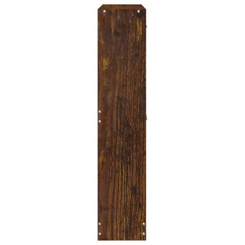 Skoskab 59x17x81 cm konstrueret træ røget egetræsfarve