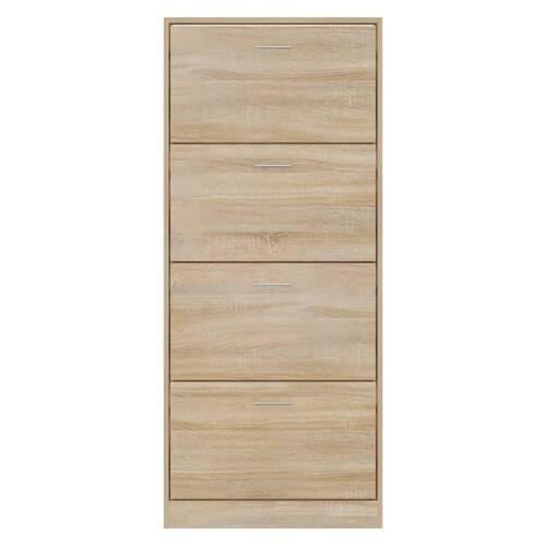 Skoskab 63x24x147 cm konstrueret træ sonoma-eg