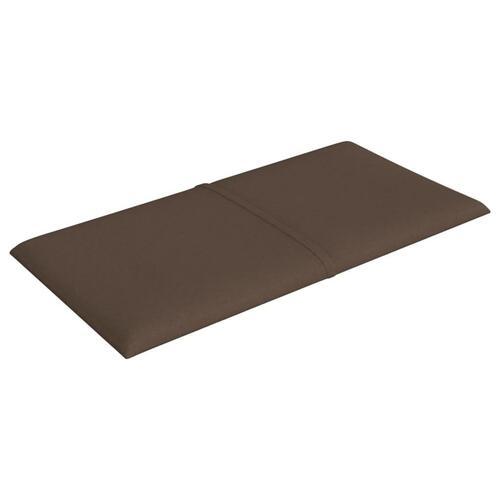 Vægpaneler 12 stk. 30x15 cm 0,54 m² stof brun