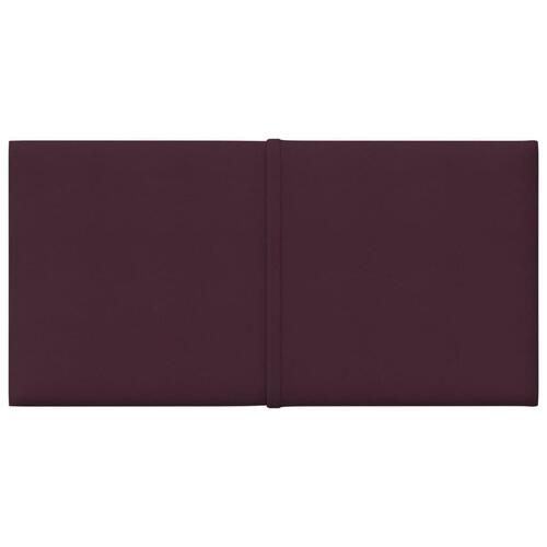 Vægpaneler 12 stk. 30x15 cm 0,54 m² stof lilla