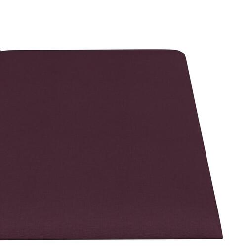 Vægpaneler 12 stk. 30x15 cm 0,54 m² stof lilla