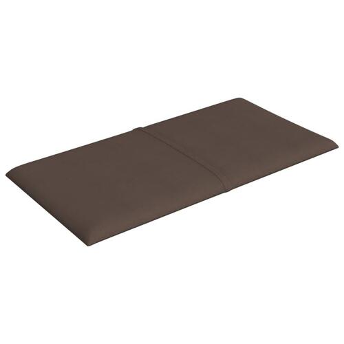 Vægpaneler 12 stk. 30x15 cm 0,54 m² stof gråbrun