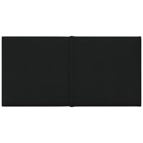 Vægpaneler 12 stk. 30x15 cm 0,54 m² stof sort