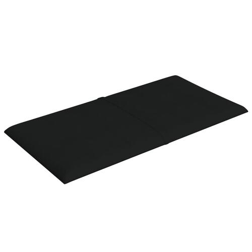 Vægpaneler 12 stk. 30x15 cm 0,54 m² stof sort