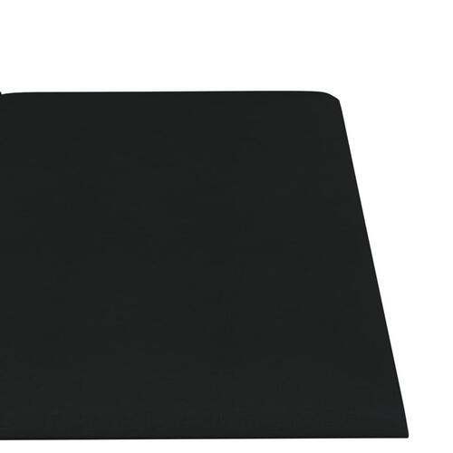 Vægpaneler 12 stk. 30x15 cm 0,54 m² stof sort