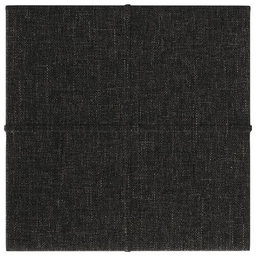 Vægpaneler 12 stk. 30x30 cm 1,08 m² stof sort