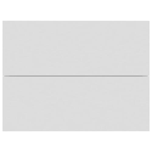 Sengeskabe 2 stk. 40x30x30 cm spånplade hvid