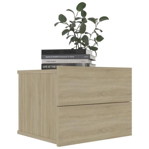 Sengeskab 40x30x30 cm spånplade sonoma-eg