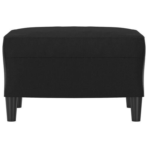 Fodskammel 60x50x41 cm kunstlæder sort